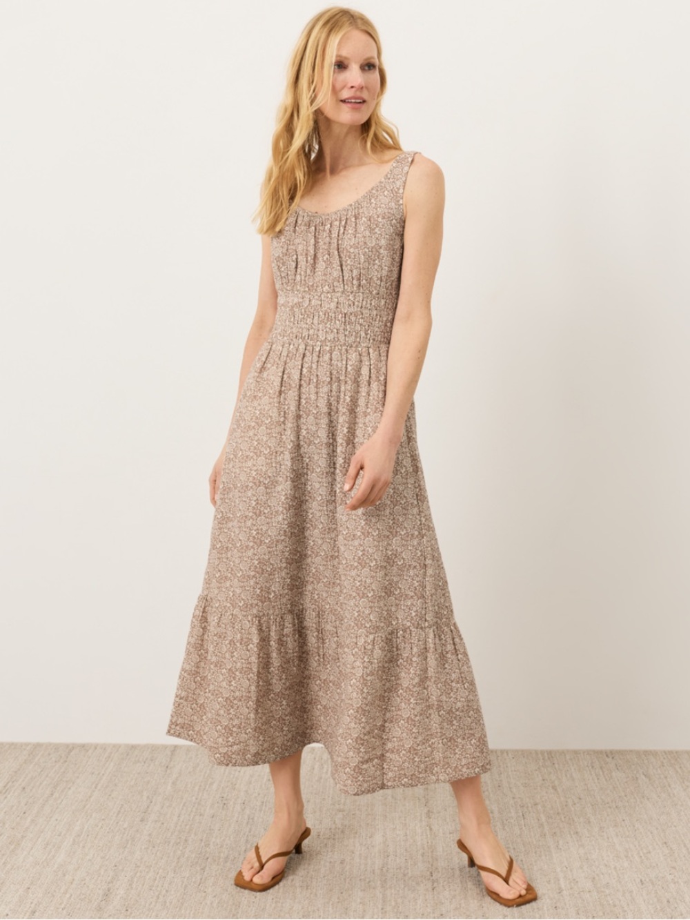 NWT Pact Organic Coastal Double Gauze Cami Dress